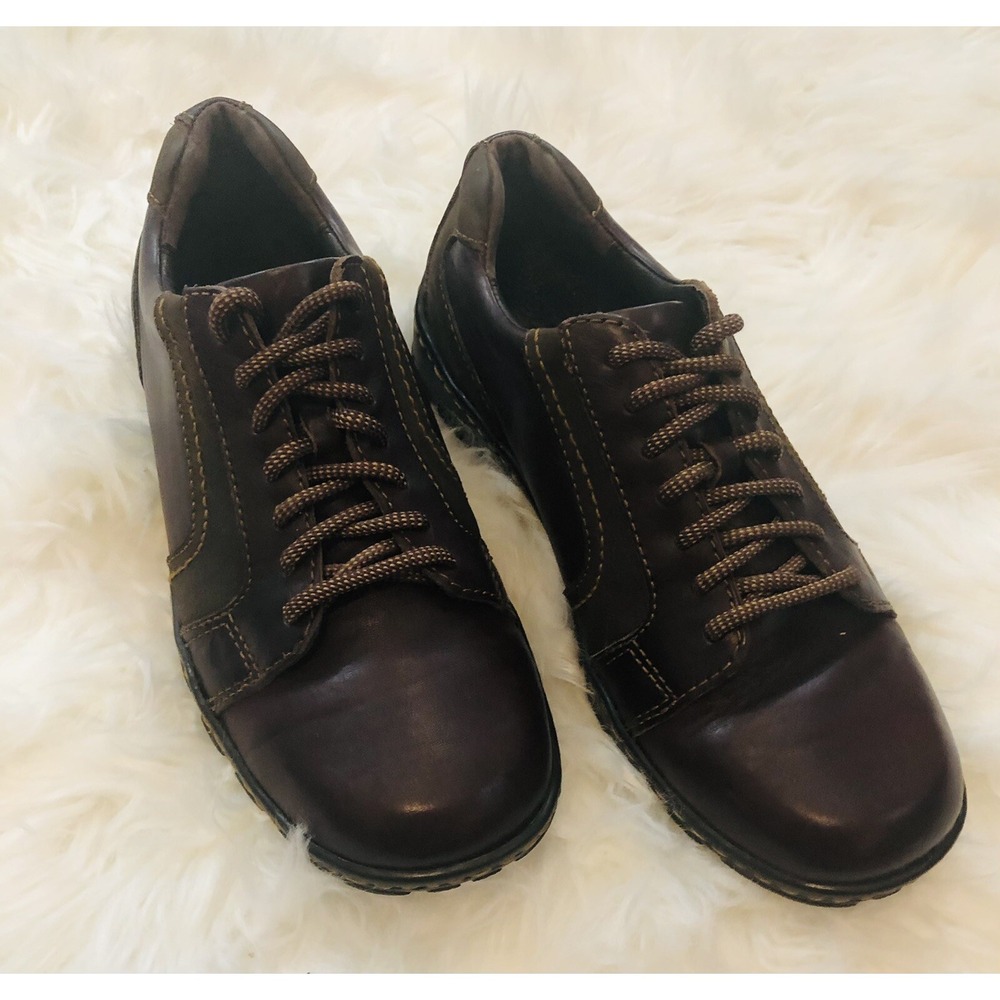 Born Mens Jackson Oxfords Shoes Red Brown Two Tone Leather Lace‎ Up 8.5 M/W